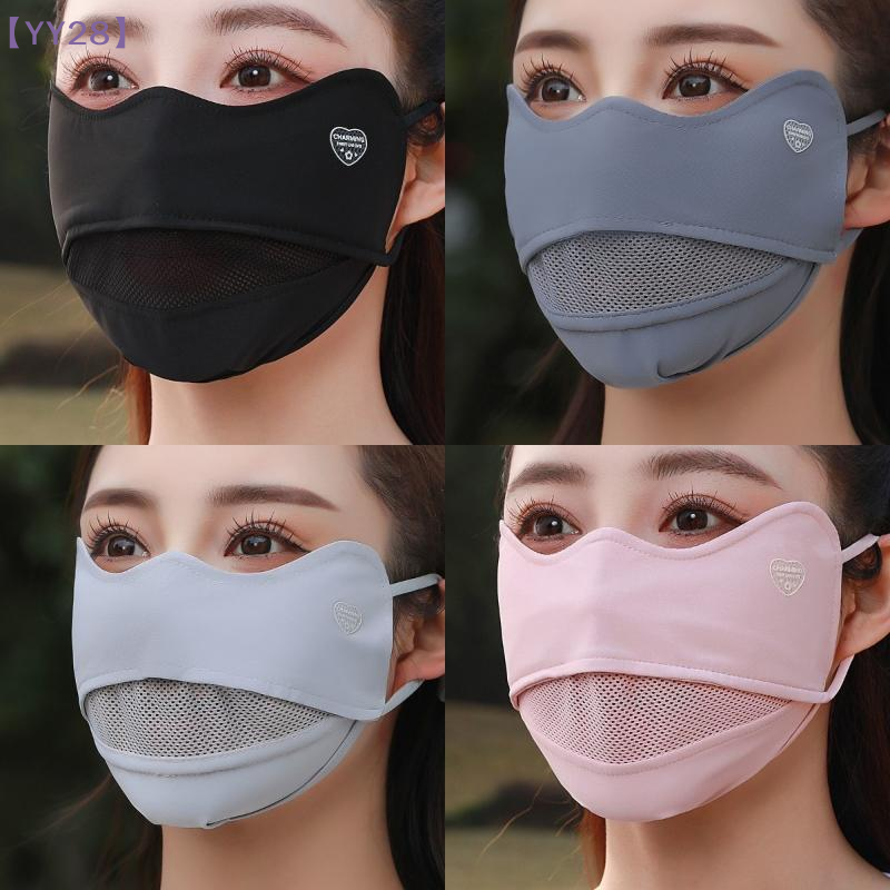 【YY28】Ice Silk Breathable Suns - Sports Mask Breathable ulasan dan harga