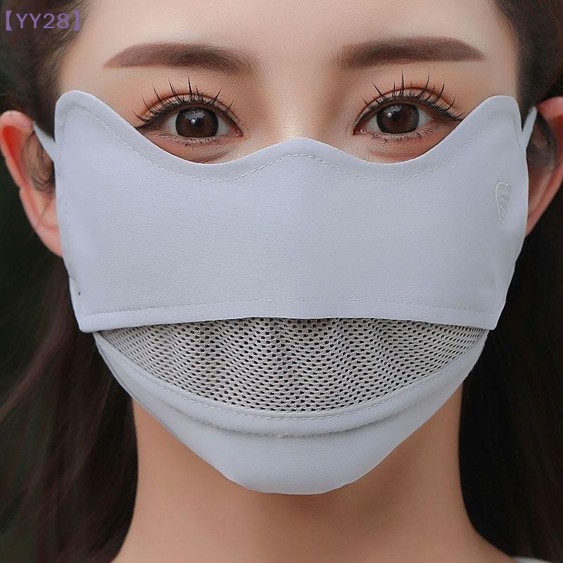 【YY28】Ice Silk Breathable Suns - Sports Mask Breathable ulasan dan harga