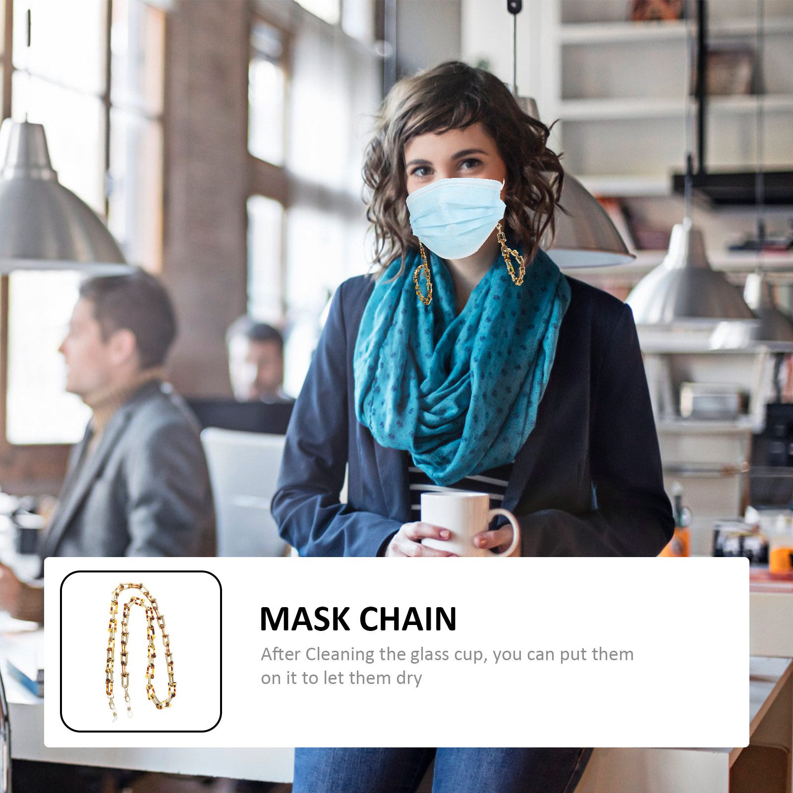 Premium Horsehoof Resin Mask C - Mask Chain Holder ulasan dan harga