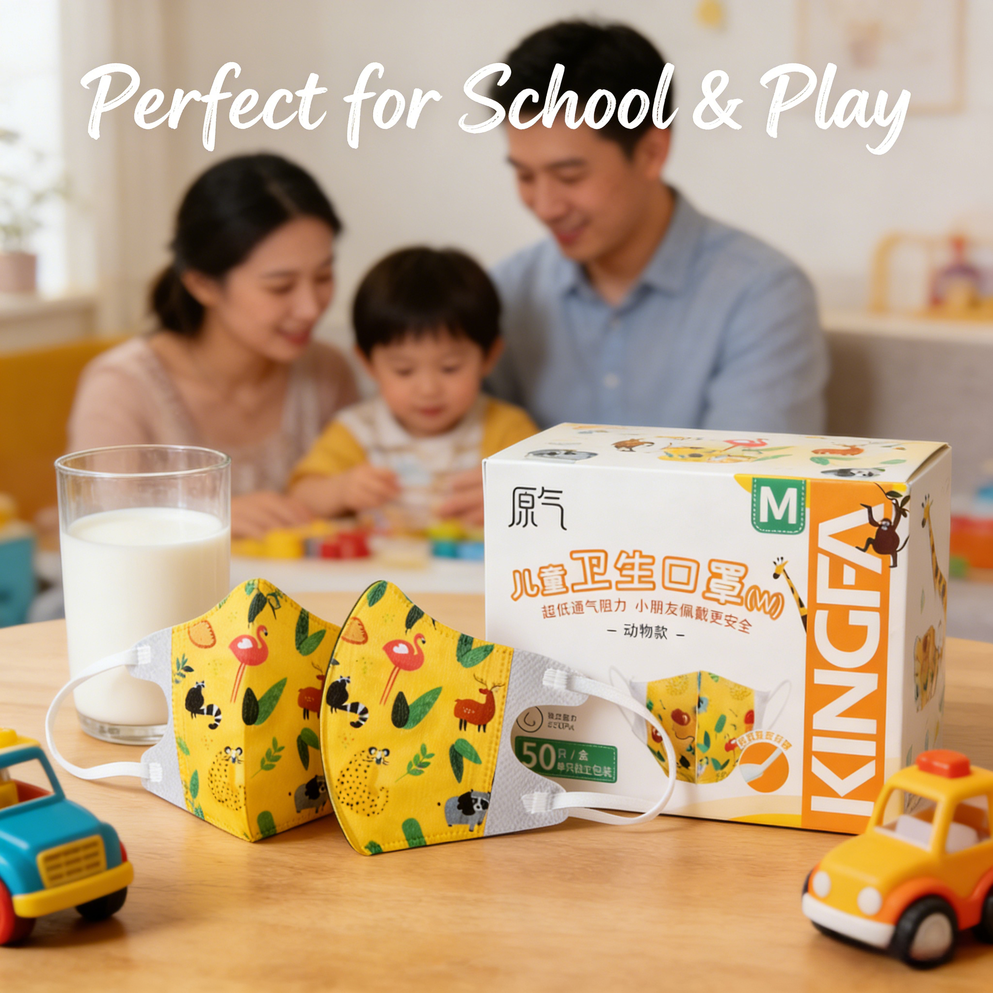 50-100pcs  Kids Face Mask FPP2 - Face Mask Storage Box ulasan dan harga