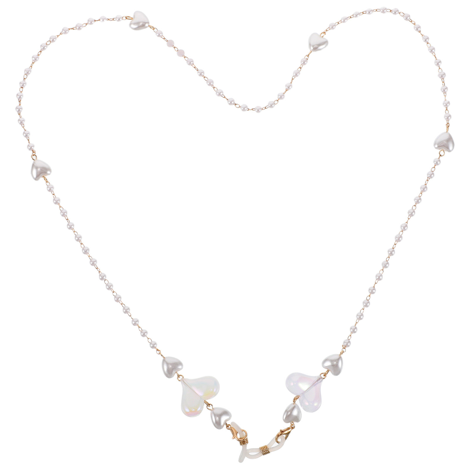 Peach Heart Mask Chain Stylish - Mask Chain Holder ulasan dan harga
