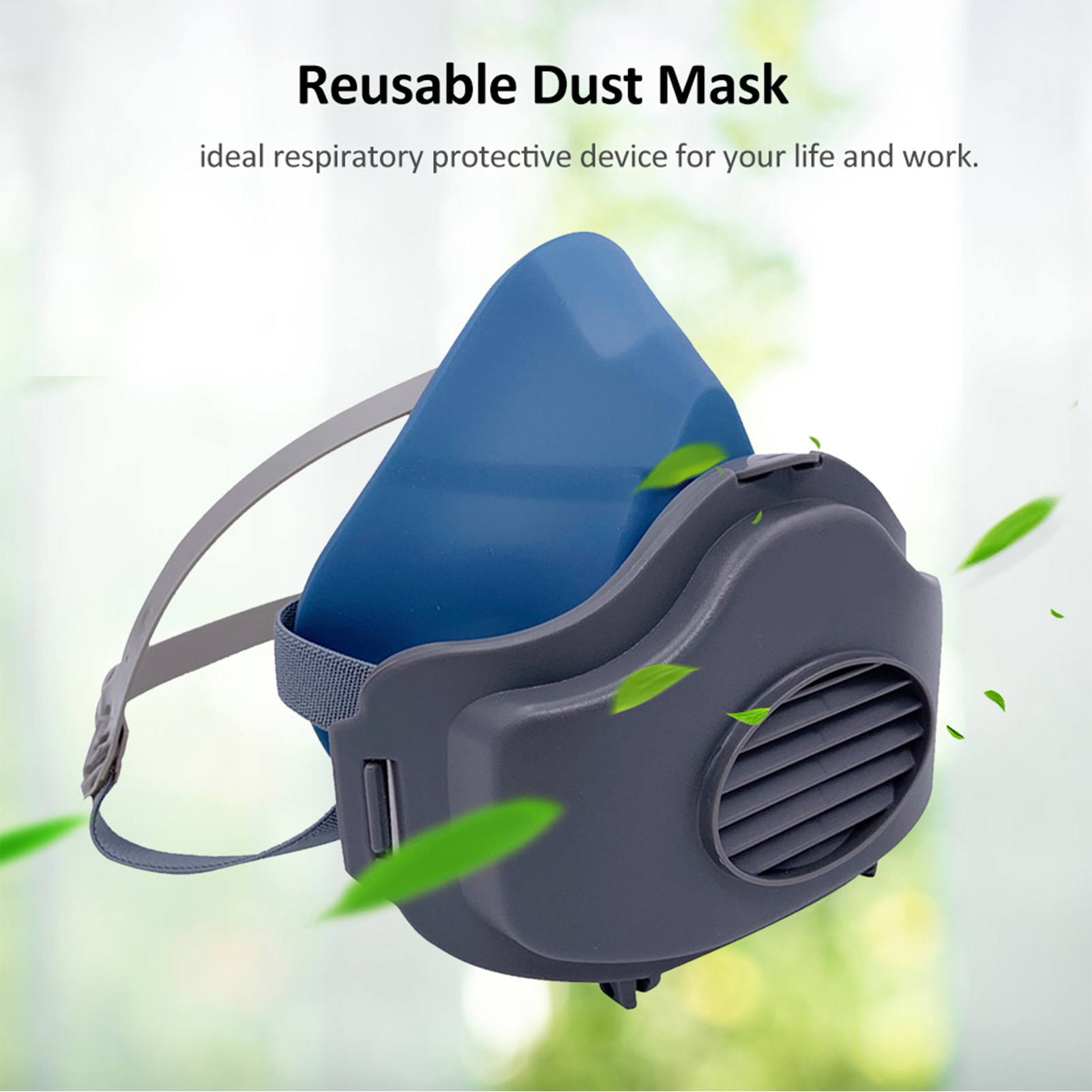 3200 Dust Mask Reusable Half F - Kn95 Respirator Mask ulasan dan harga