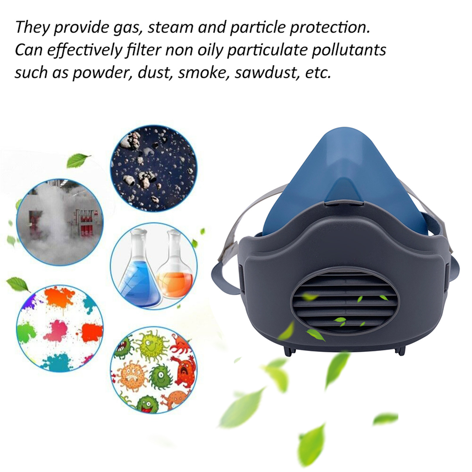 3200 Dust Mask Reusable Half F - Kn95 Respirator Mask ulasan dan harga