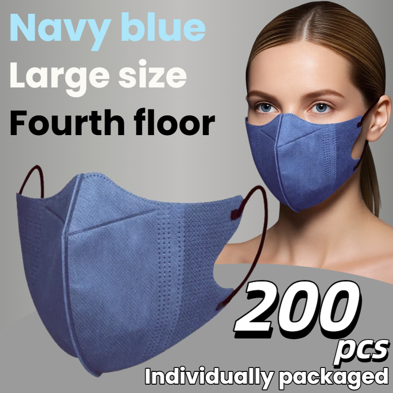 200Pcs/3D Three-Dimensional Da - Disposable Mask Blue ulasan dan harga