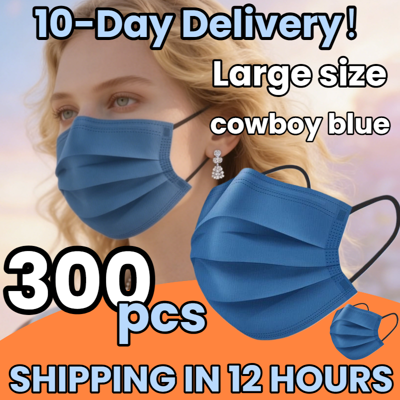 Fast Delivery! 300Pcs Thickene - Disposable Mask Blue ulasan dan harga