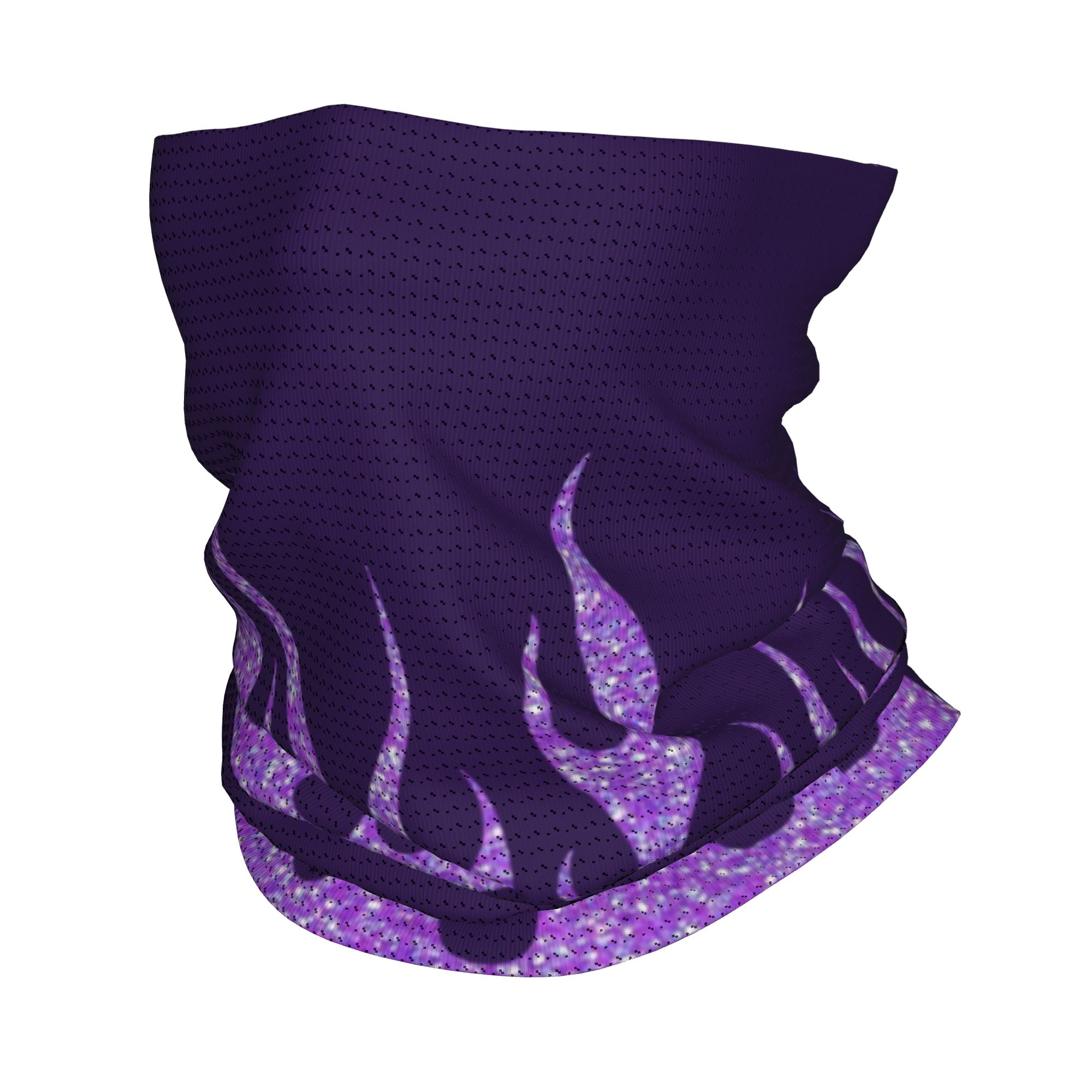Custom Purple Glitter Flames B - Neck Gaiter Face Cover ulasan dan harga