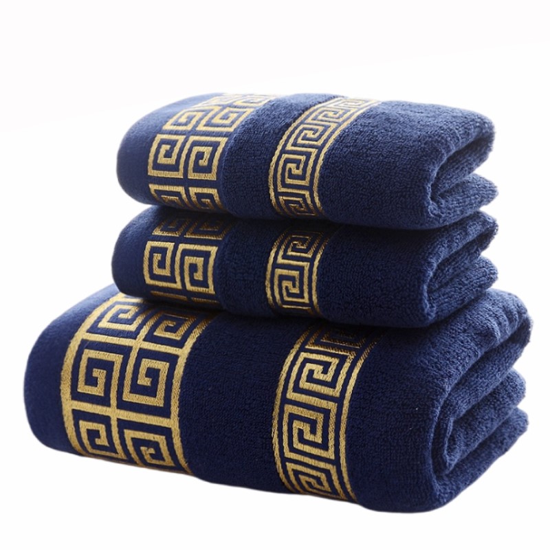 Set of 3 Cotton Bathroom Towel - Cloth Face Mask Washable ulasan dan harga