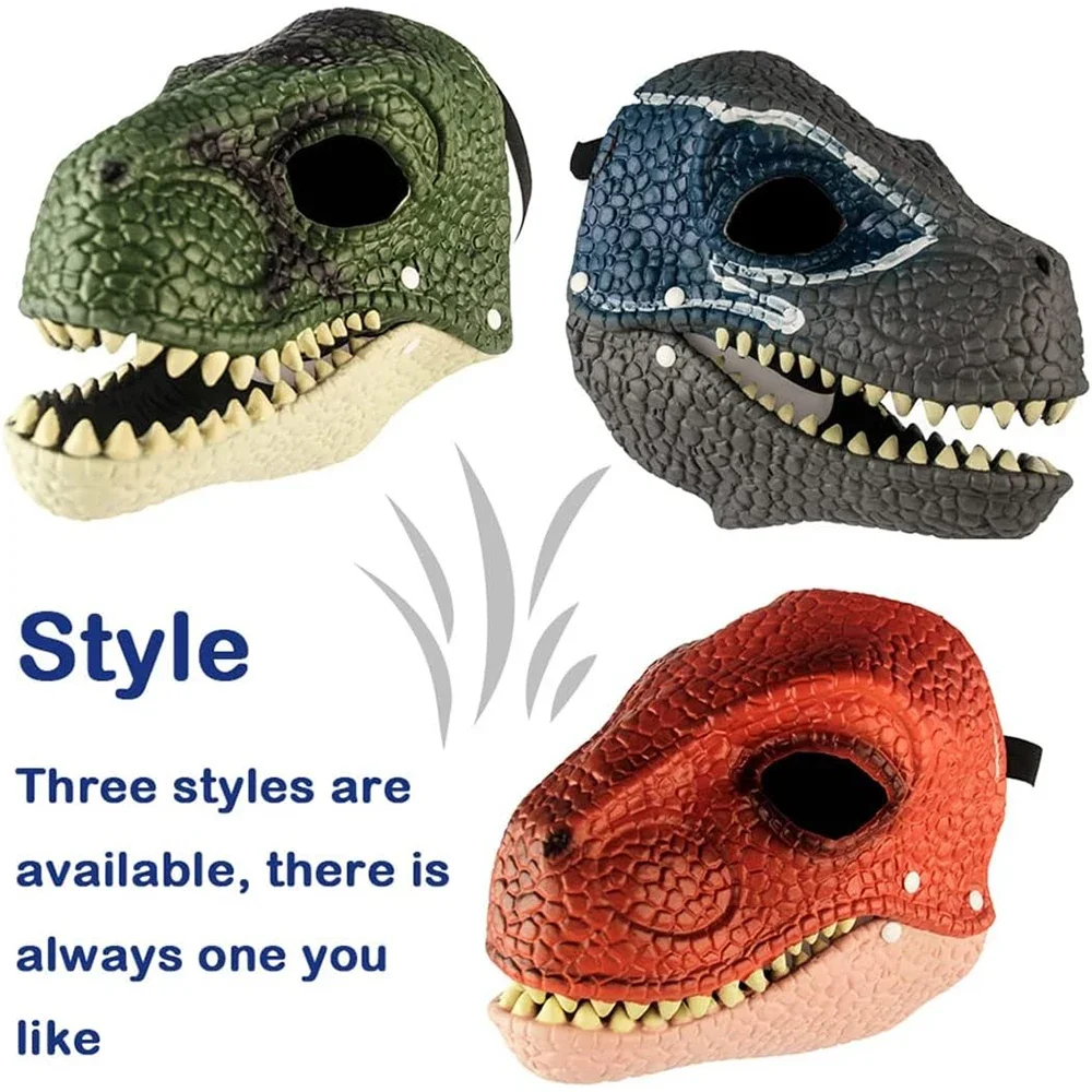 Halloween Dinosaur Mask Horror - Kids Face Mask ulasan dan harga