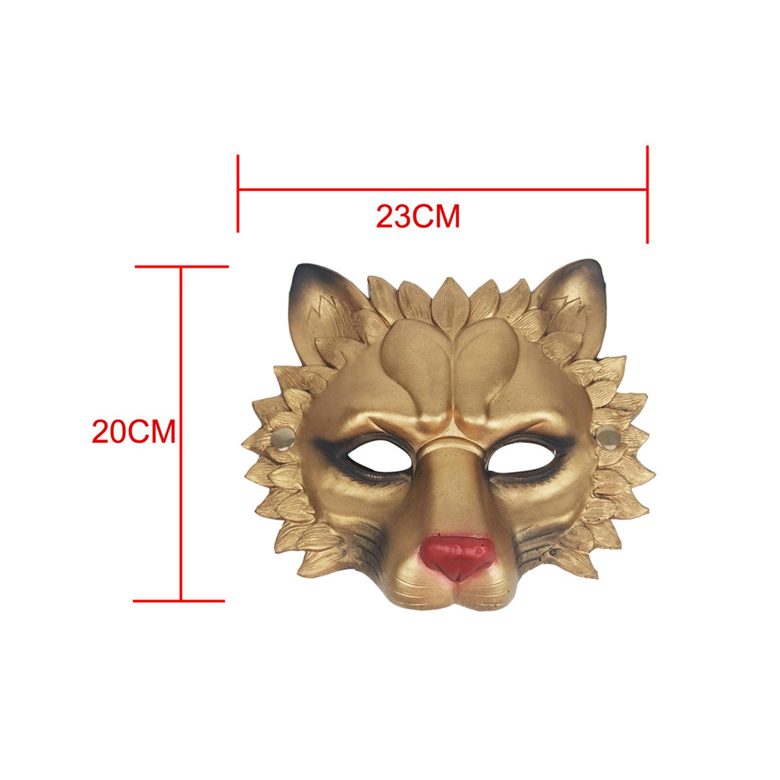 Lion Mask Half Face Decorative - Respirator Half Face ulasan dan harga