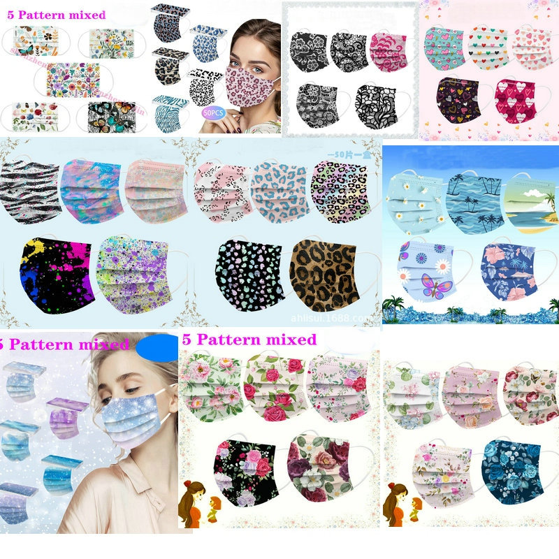 CE Print Beauty Wholesale Fish - Disposable Surgical Mask ulasan dan harga