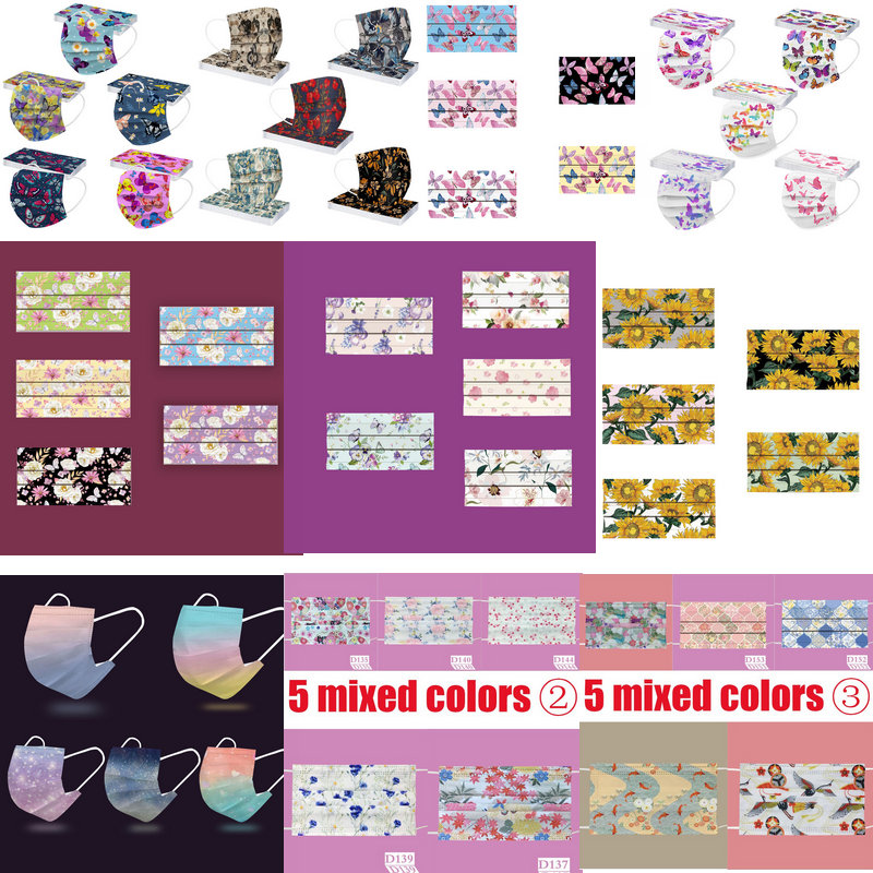 CE Print Beauty Wholesale Fish - Disposable Surgical Mask ulasan dan harga