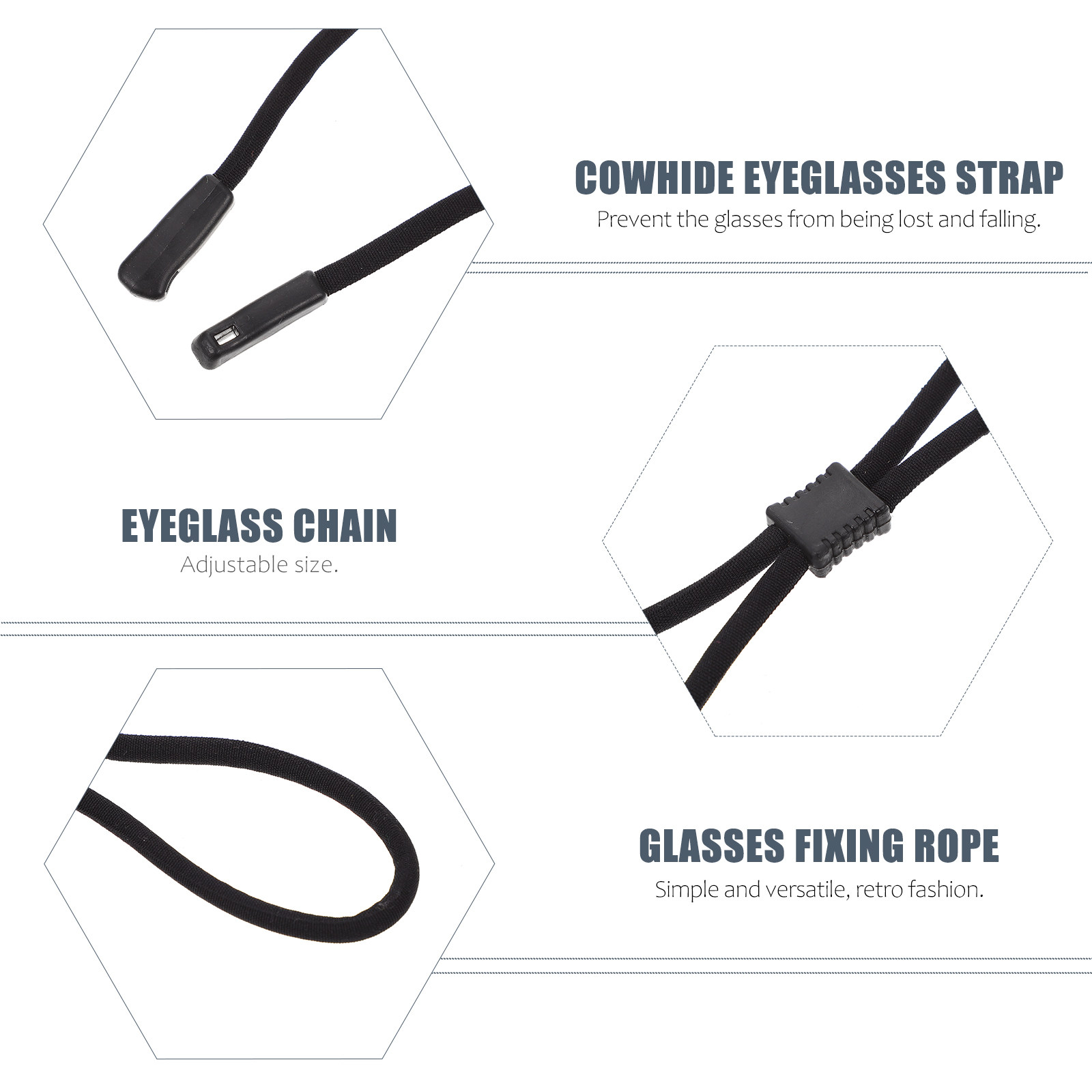 5Pcs Multi-Purpose Eyeglass Ch - Mask Lanyard Adjustable ulasan dan harga
