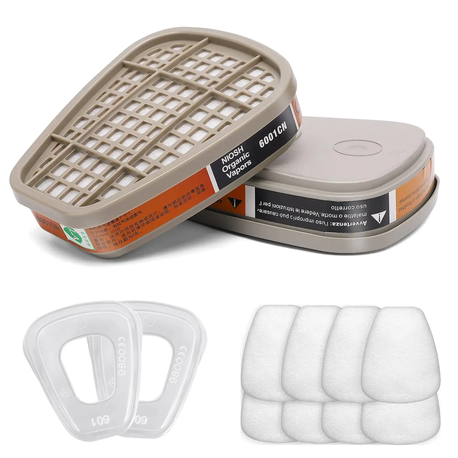 Activated Carbon 6001 Cartridg - Dust Mask Construction ulasan dan harga