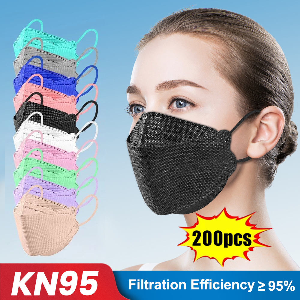 10-200pcs ffp2 mascarillas CE  - Anti Pollution Mask ulasan dan harga