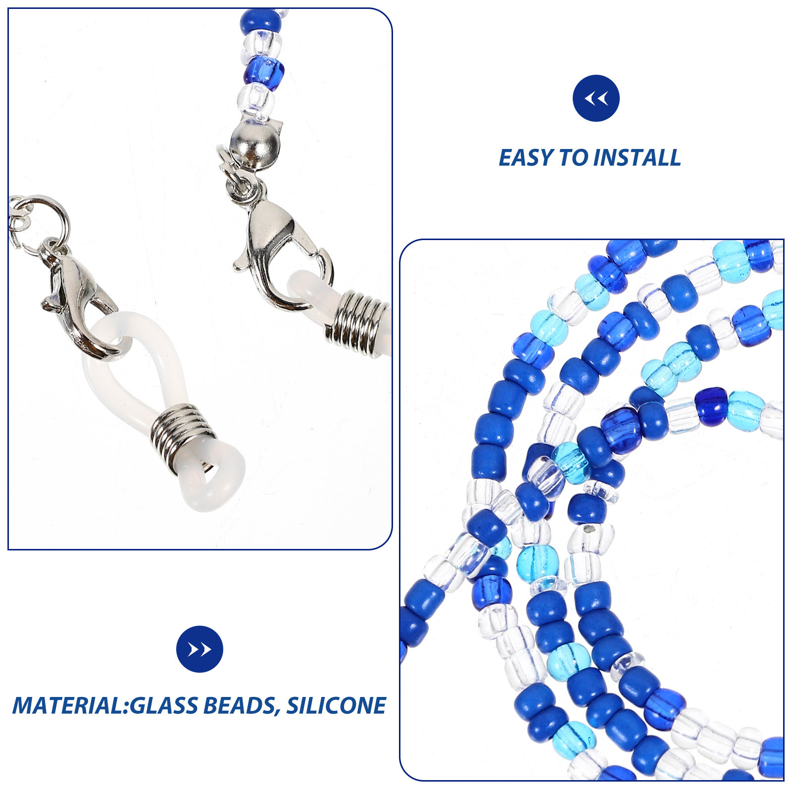 5Pcs Glasses Chain for Women B - Mask Chain Holder ulasan dan harga
