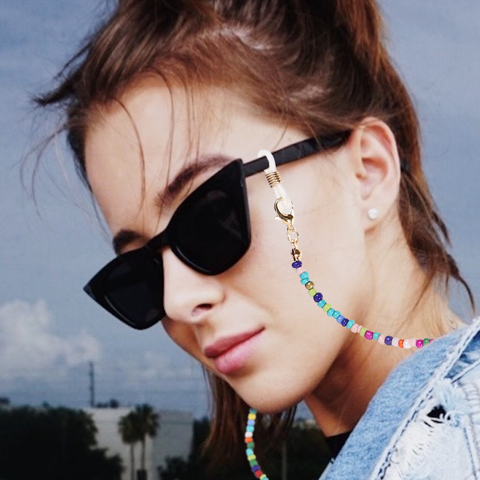 5Pcs Glasses Chain for Women B - Mask Chain Holder ulasan dan harga