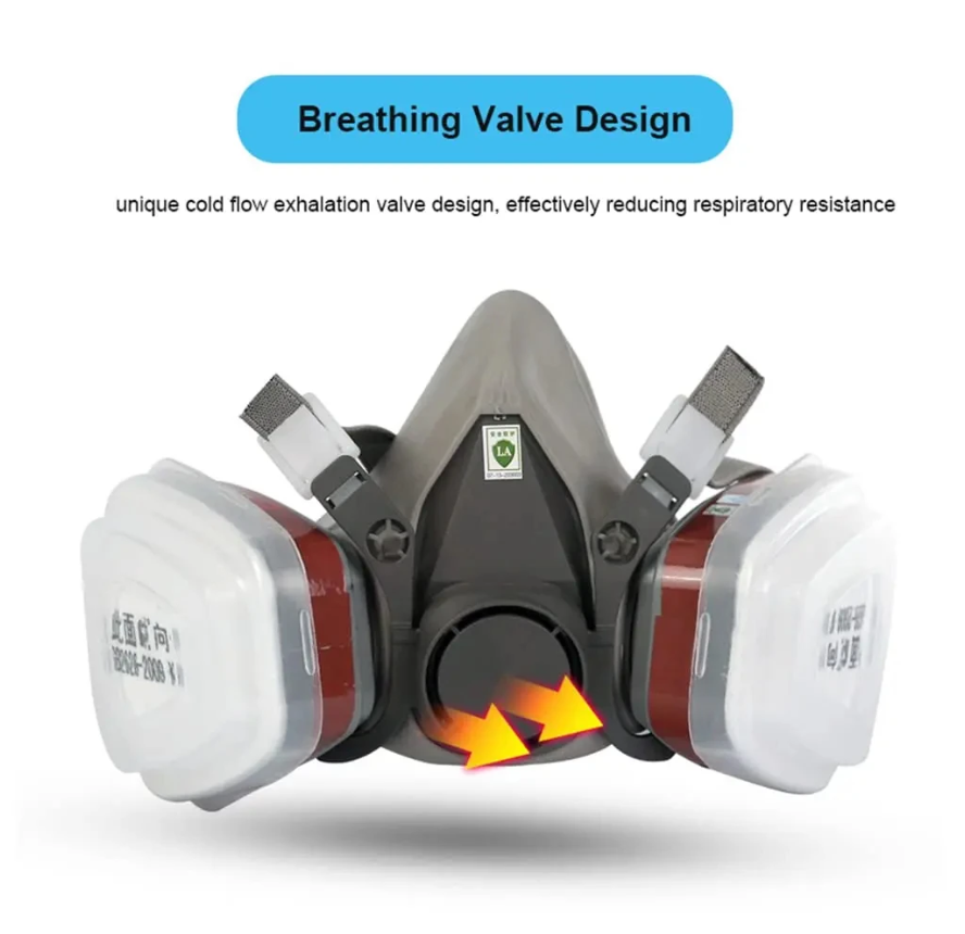 6200 Respirator Dust Gas Mask  - Face Mask Storage Box ulasan dan harga