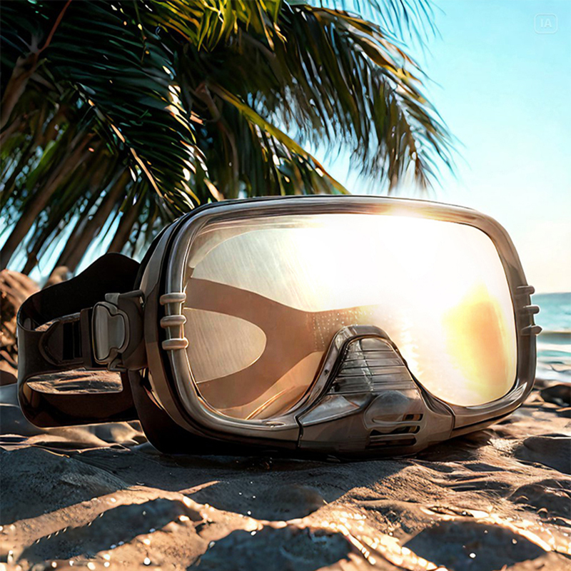 New Large Frame Diving Mask wi - Silicone Mask Bracket ulasan dan harga
