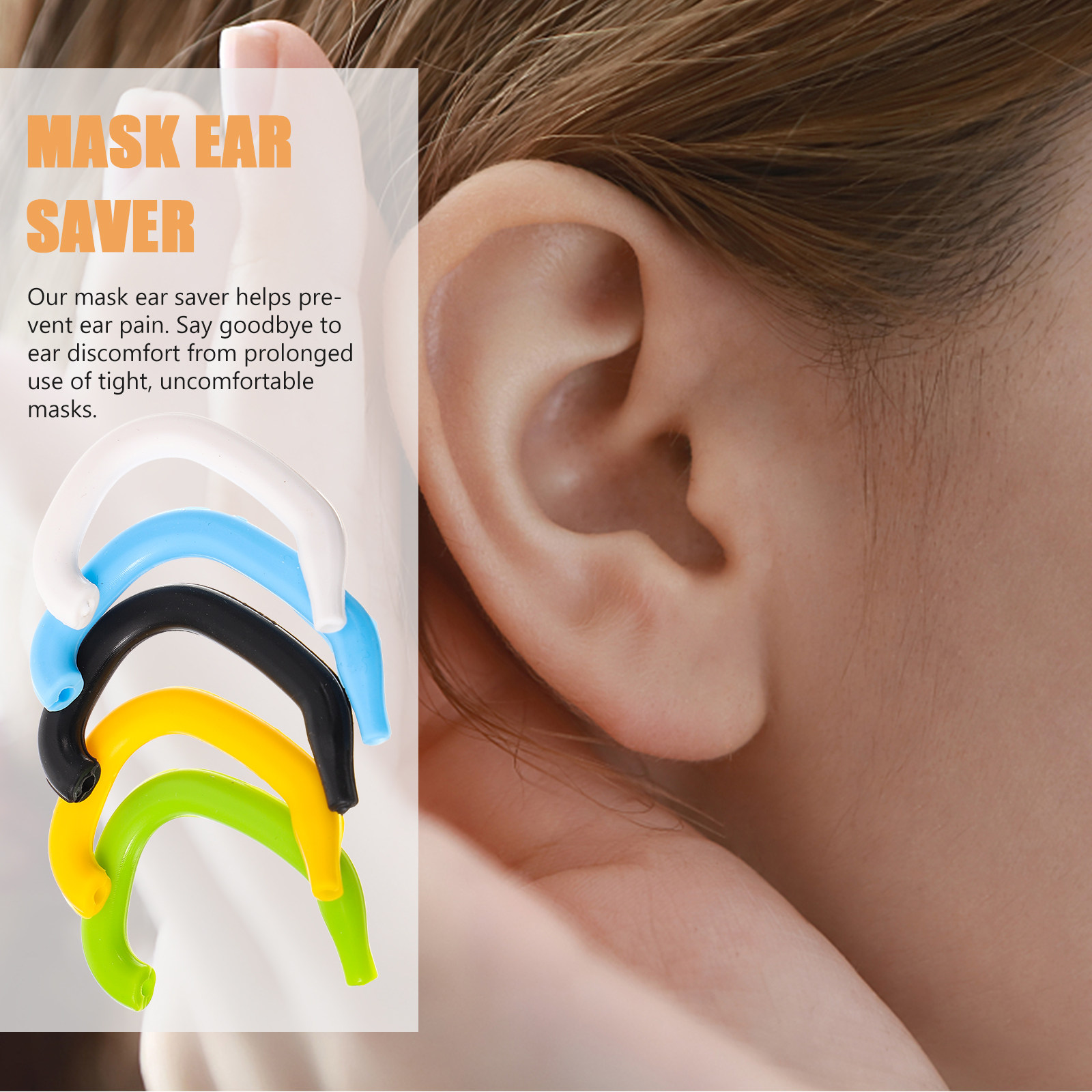 5Pcs Silicone Mask Ear Saver S - Mask Ear Saver Strap ulasan dan harga