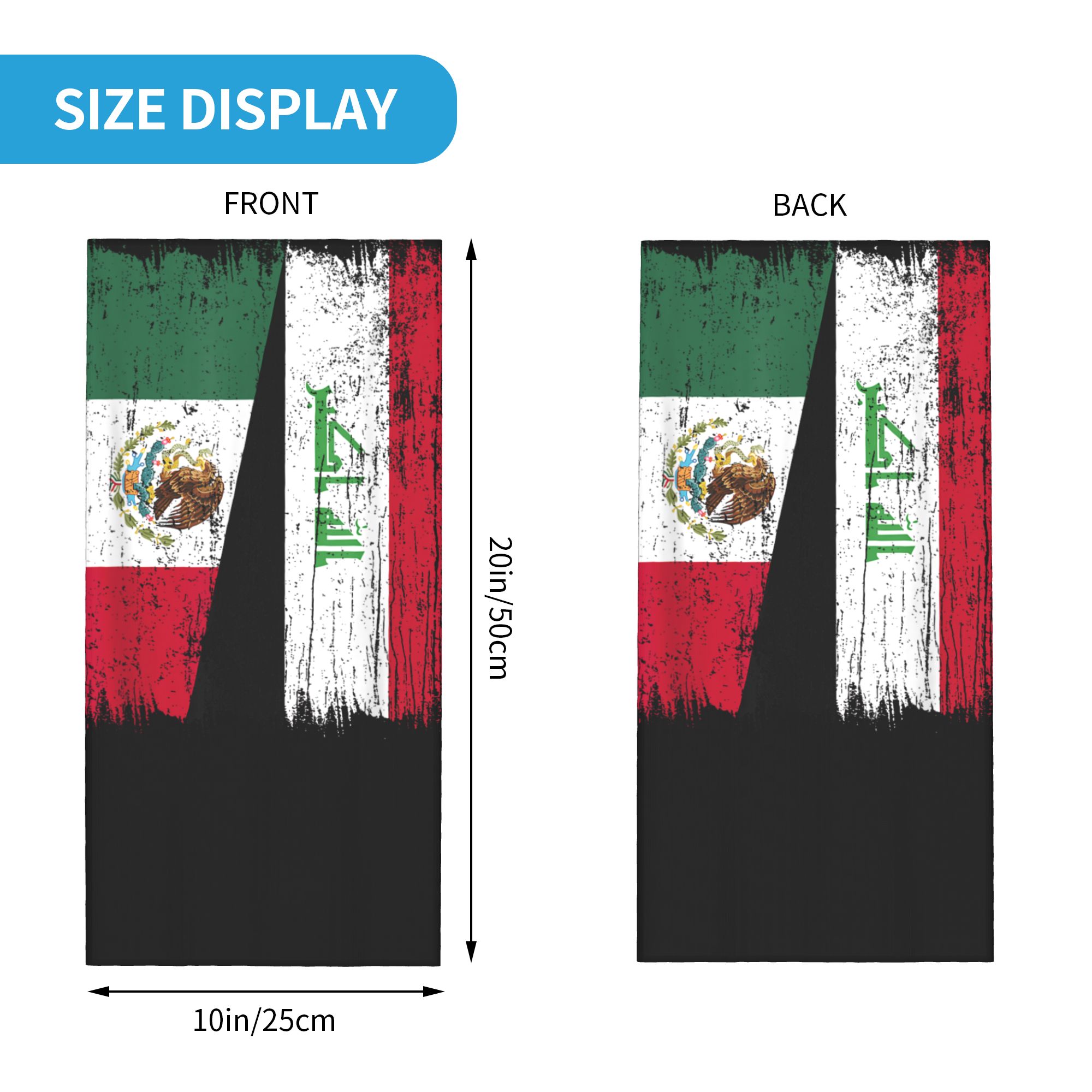 Iraq Flag Merchandise Bandana  - Sports Mask Breathable ulasan dan harga