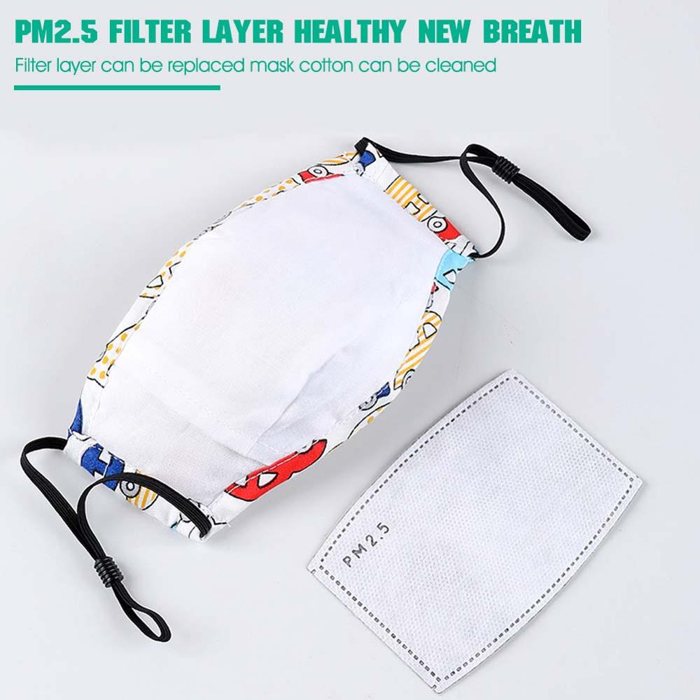 Kids PM2.5 Cotton Mouth Mask w - Anti Pollution Mask ulasan dan harga