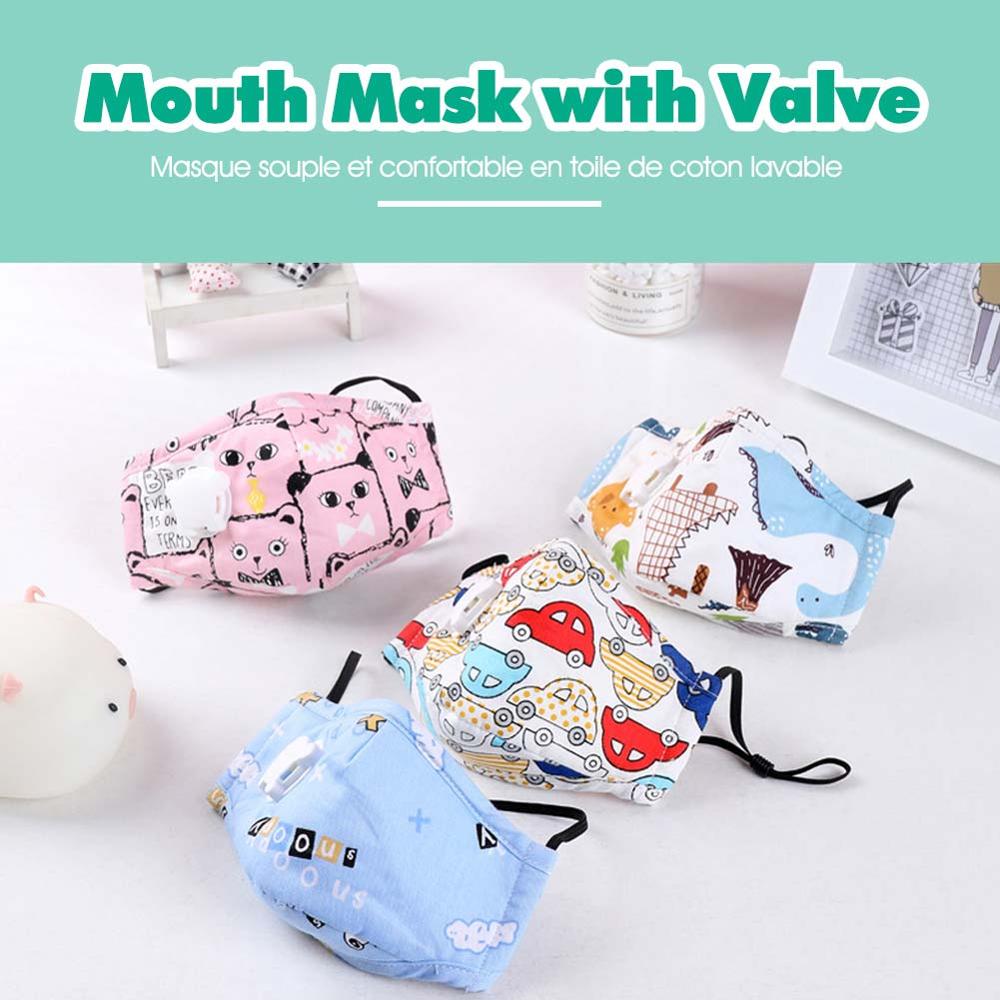 Kids PM2.5 Cotton Mouth Mask w - Anti Pollution Mask ulasan dan harga