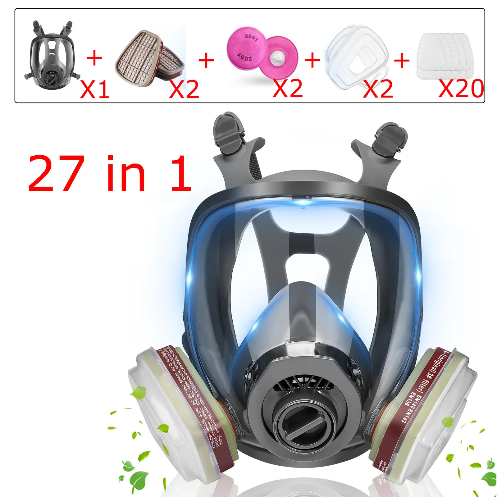 Full Face Gas Masks Survival C - Dust Mask Construction ulasan dan harga