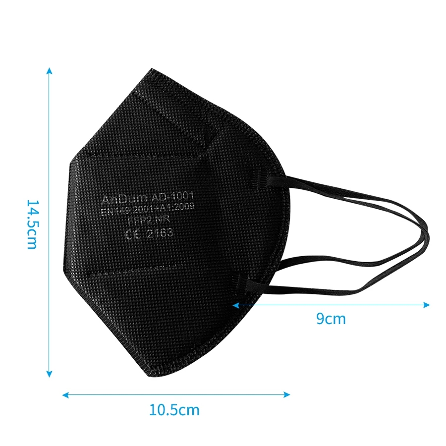 10PCS FFP2 Mask CE Approved Fi - Respirator Half Face ulasan dan harga