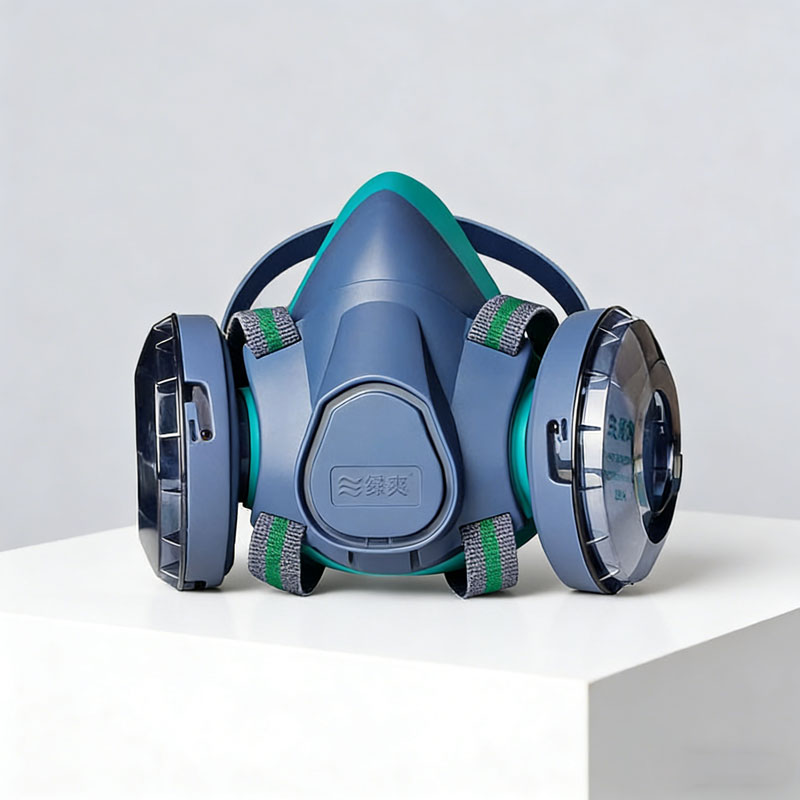 Dual Filter Silicone Half Face - Kn95 Respirator Mask ulasan dan harga