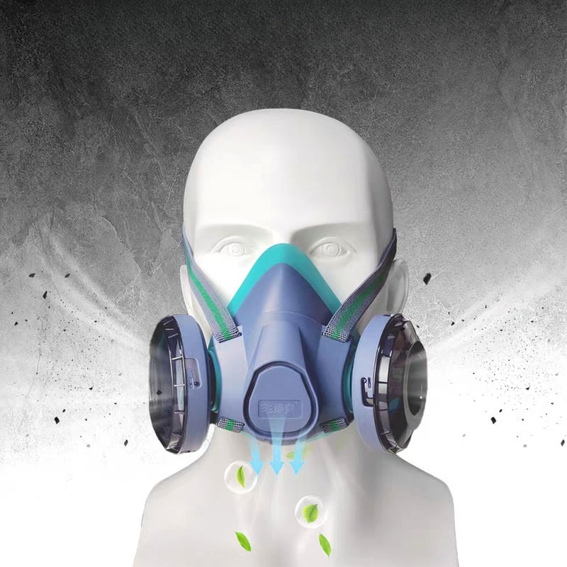 Dual Filter Silicone Half Face - Kn95 Respirator Mask ulasan dan harga