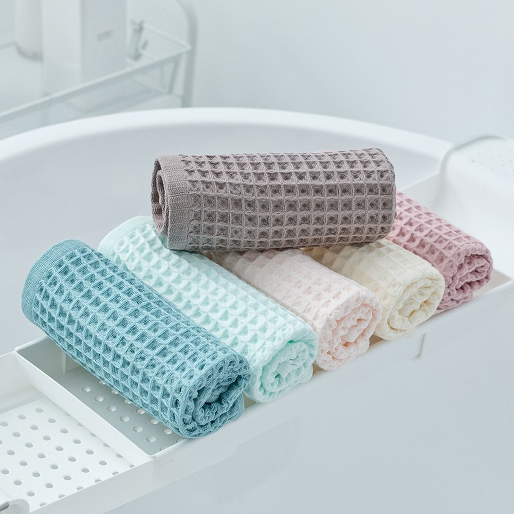 1Pcs Waffle Soft Face Towels f - Cloth Face Mask Washable ulasan dan harga