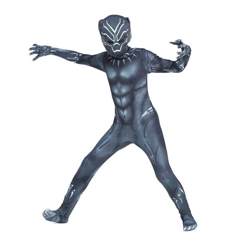 3-12Y Boy's Black Panther Cost - Black Face Mask Pack ulasan dan harga