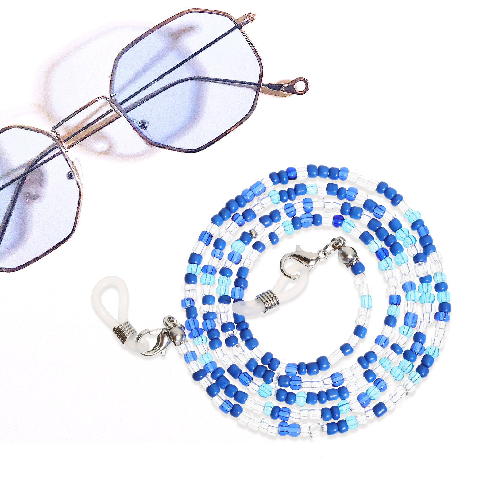 5Pcs Beaded Eyeglass Chain for - Mask Chain Holder ulasan dan harga