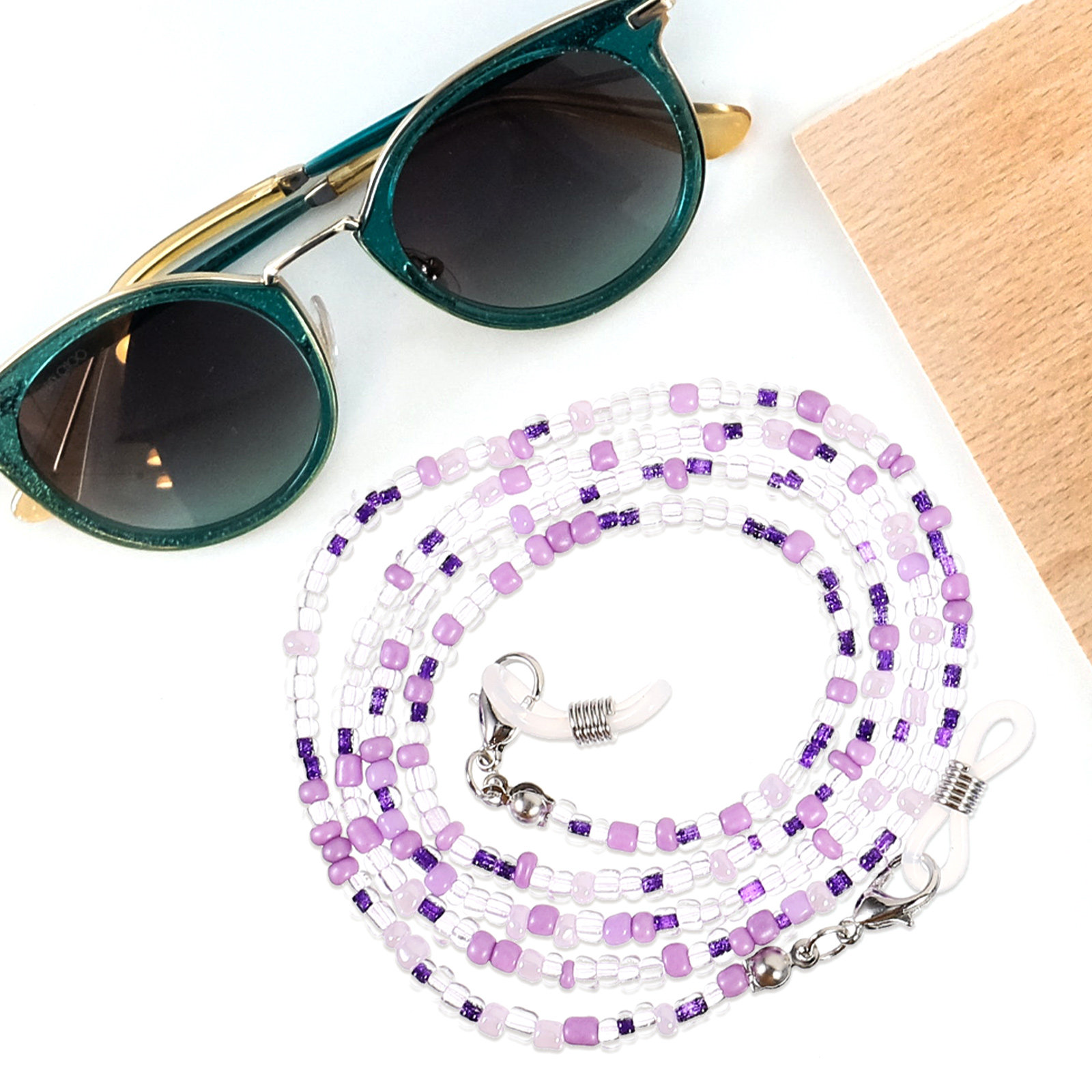 5Pcs Beaded Eyeglass Chain for - Mask Chain Holder ulasan dan harga