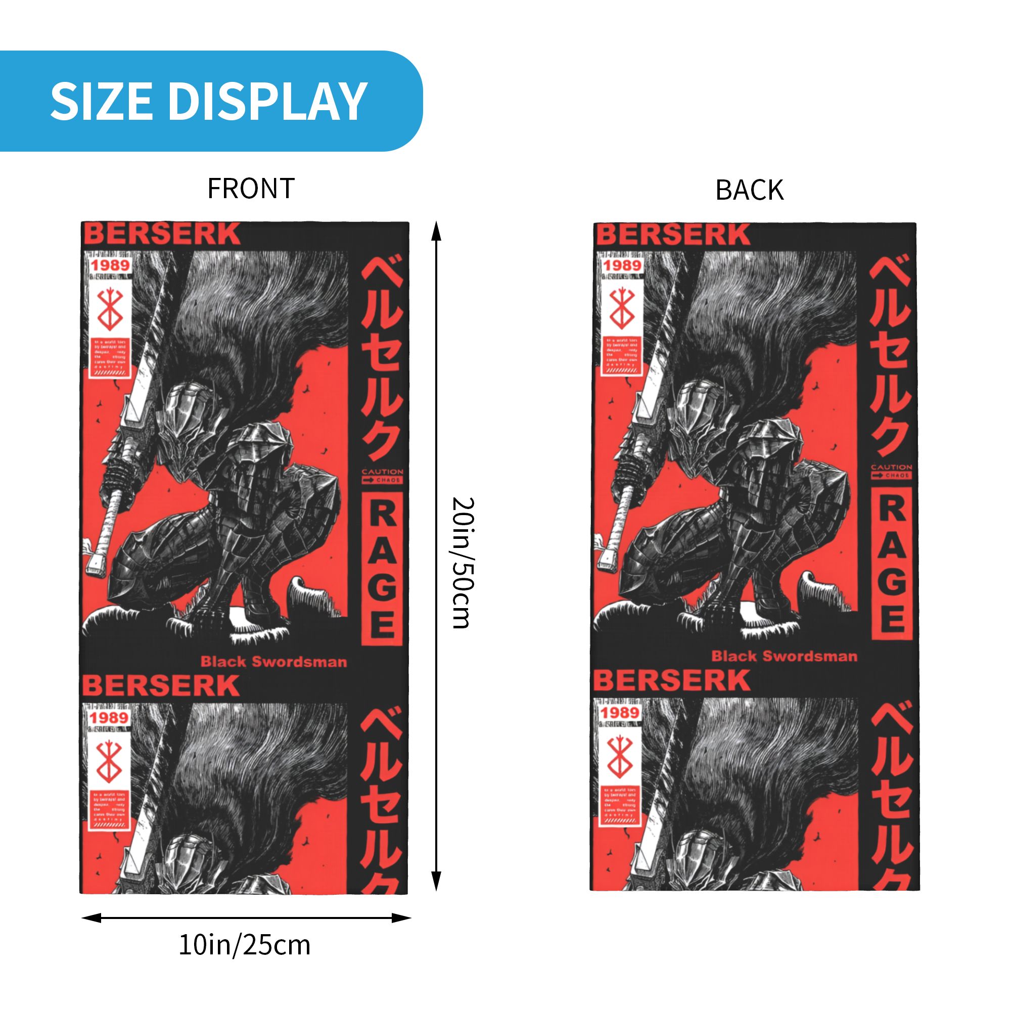 Custom B-Berserks Bandana Neck - Neck Gaiter Face Cover ulasan dan harga