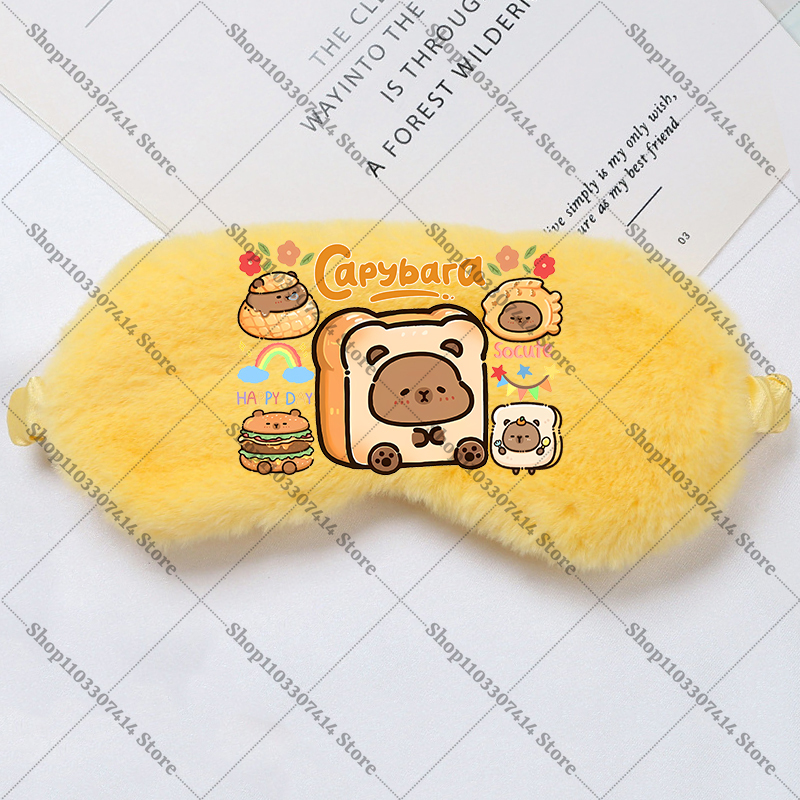 Capybara Girl Cartoon Sleep Ey - Kids Face Mask ulasan dan harga