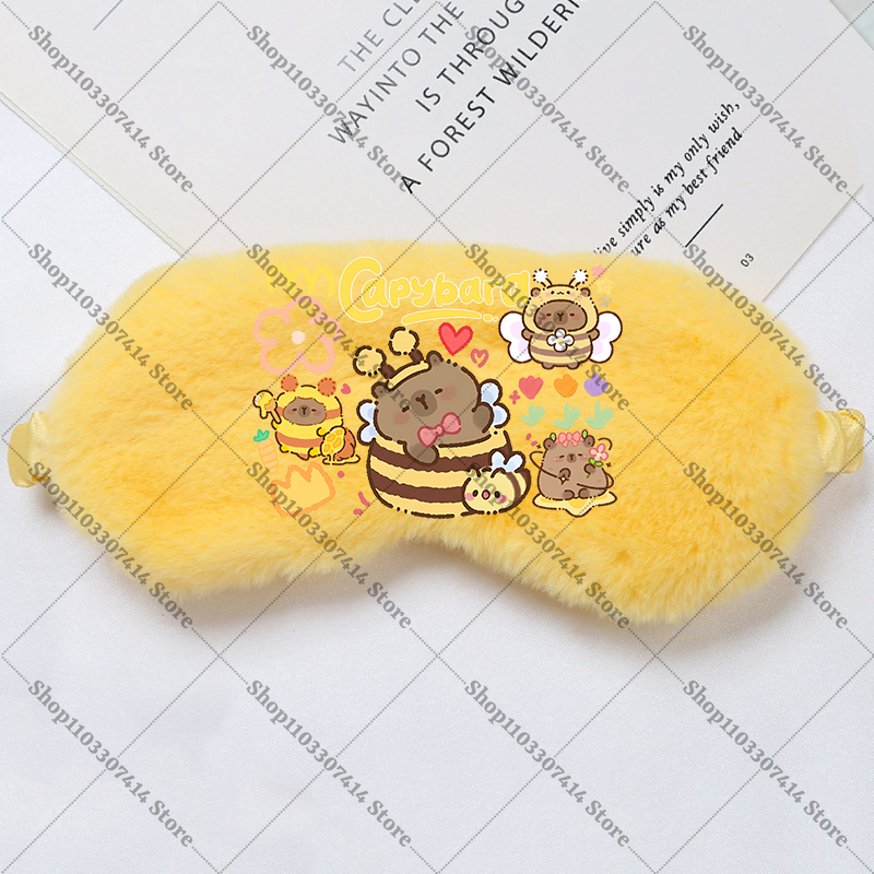 Capybara Girl Cartoon Sleep Ey - Kids Face Mask ulasan dan harga