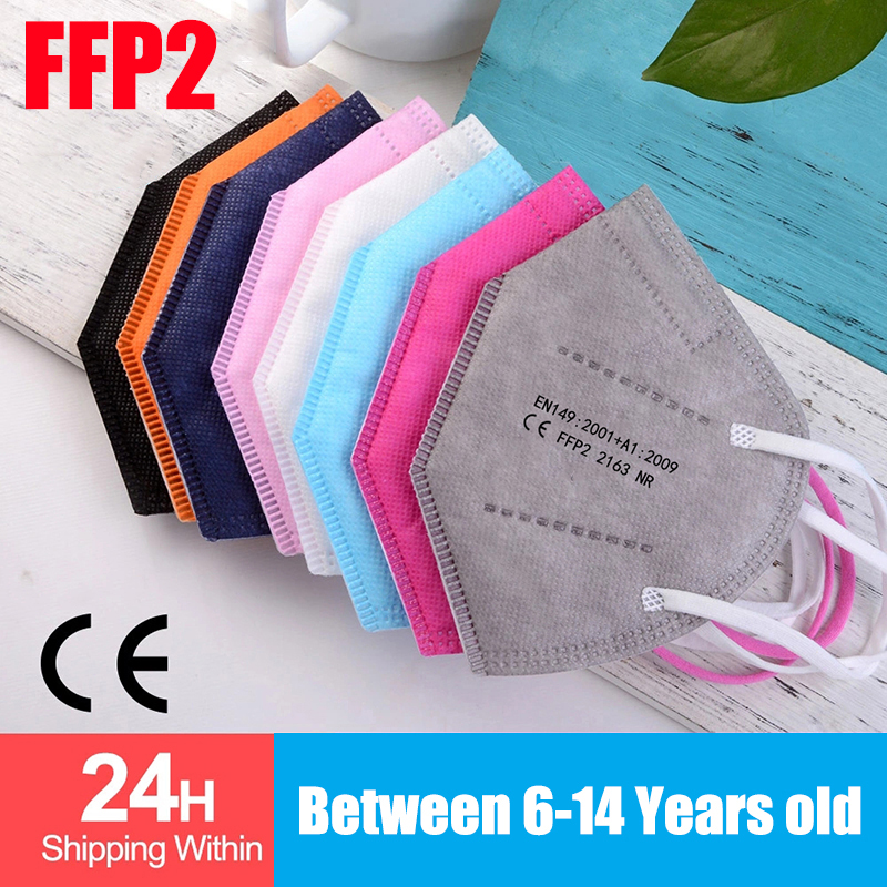 100pcs Kids mascarillas fpp2 B - Black Face Mask Pack ulasan dan harga