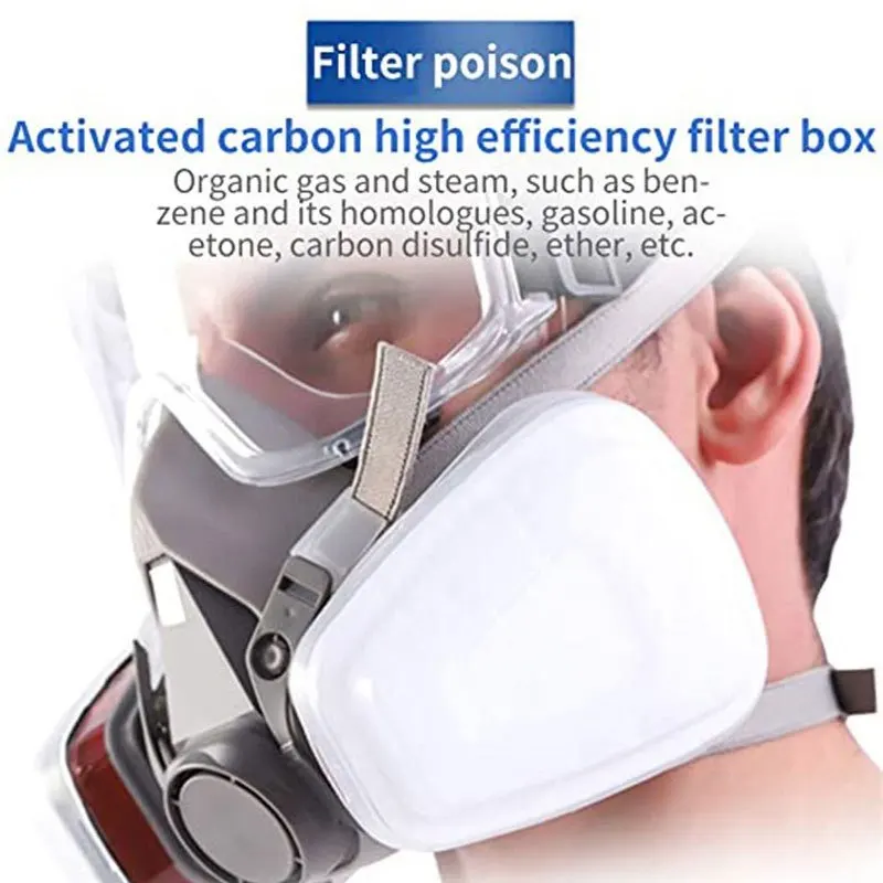 6200 7 in1 Gas Mask Gas-Proof  - Respirator Half Face ulasan dan harga